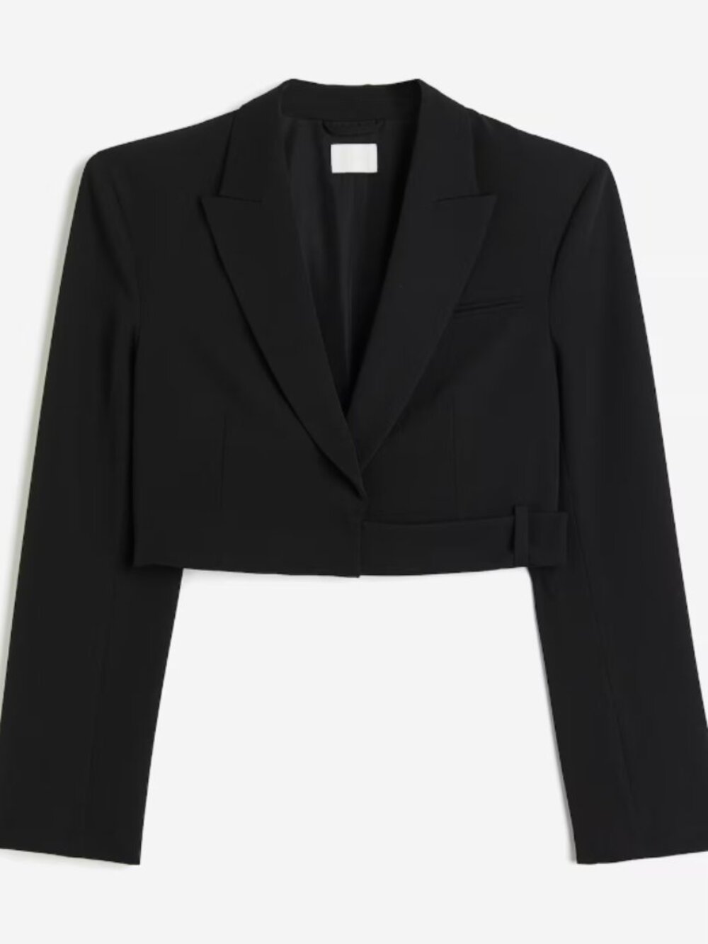 H&M Cropped Blazer Jacket Black